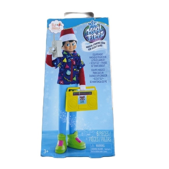 Elf on the Shelf Magic Freeze 80s 90s Boom Box Outfit Stand Up Equipment - Picture 1 of 4